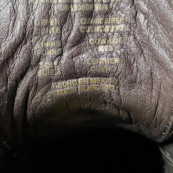 Allen’s Boots Lace-up Python Skinned Ankle Boots - Picture 8 of 8